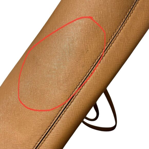 Michael Kors Jet Set Travel Tote Brown Safiano Leather Luggage One Size - Picture 11 of 15